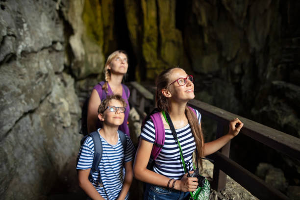 Spéléologie en famille